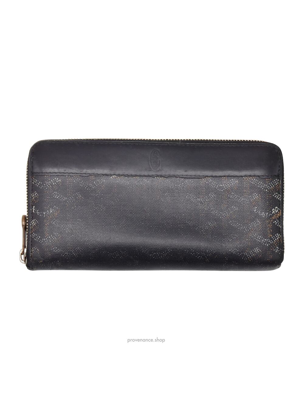 🔴 Goyard Matignon Zipped Wallet - Black Goyardine